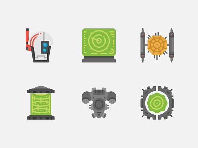 Space war Icons. app design icon icon set iconaday iconography illustration logo space tau ui ux vector war