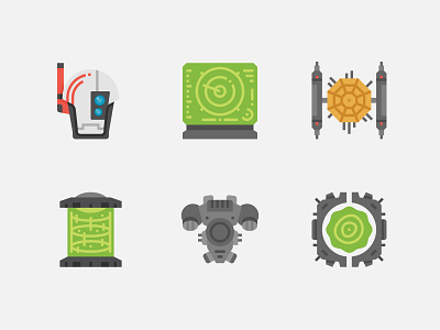 Space war Icons.