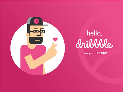 Hello Dribbble ! debut dribbble first shot illustration