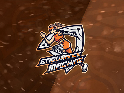 "Endurance machine" Logo design female version