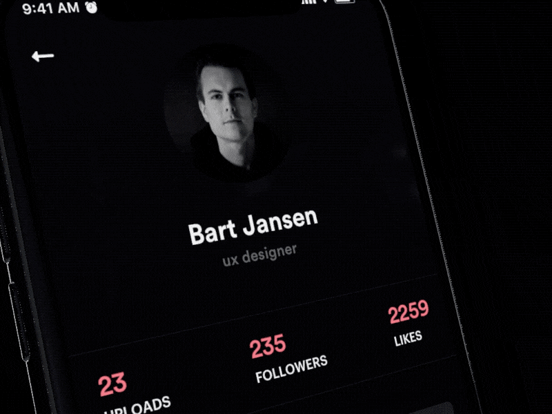 Daily UI #7 | Settings | Bart Jansen clean dailui daily 100 design minimal mobile profile settings ui ui ux design ux webdesign