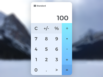 Daily UI challenge #004 — Calculator app calculator dailyui design gradient minimal ui ux widget