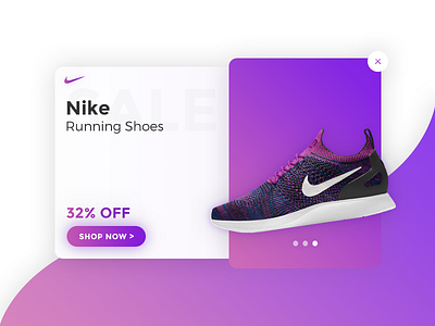 Daily UI challenge #016 - Pop-Up / Overlay 016 daily daily ui daily ui challenge dailyui day gradient nike overlay pop up ui ux