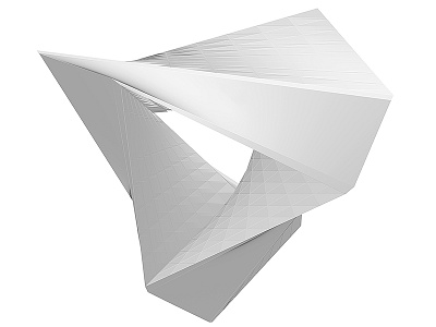 Triangle Form 3d abstract forms geometry print simplify