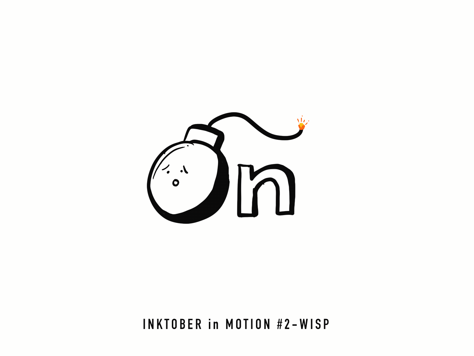 #2 Wisp animation design doodle frame animation illustration inktober inktober2020 inktober2020day2 motion procreate procreate5x sketching wisp