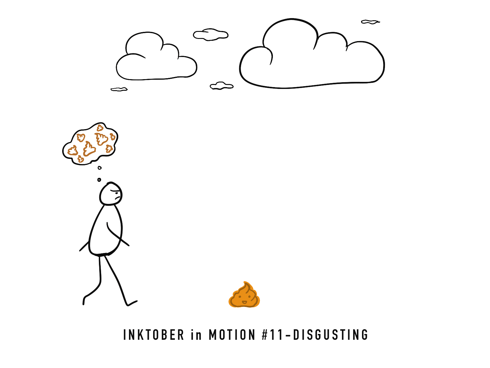 #11 Disgusting animated animation bad thoughts disgusting doodles illustration inktober inktober2020 motion motion design procreate sketching
