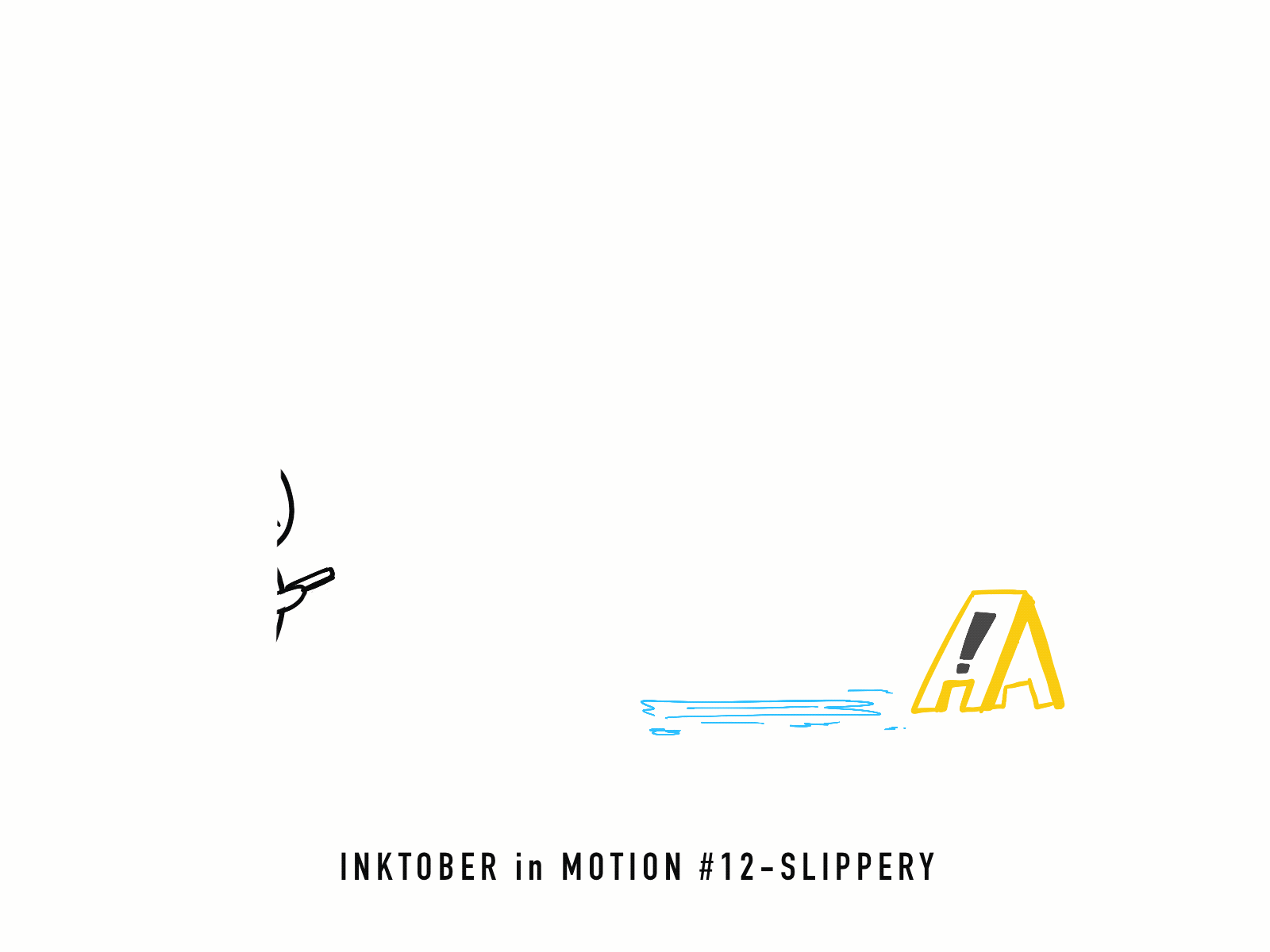 #12 Slippery animation doodle fun illustration inktober inktober2020 motion procreate sketching