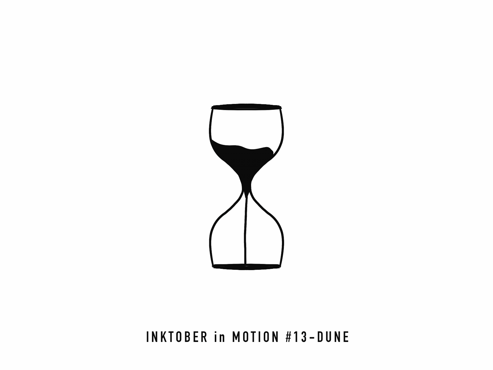 #13 Dune animation design doodle dune frame animation fun illustration illustrator inktober inktober2020 motion procreate sand clock