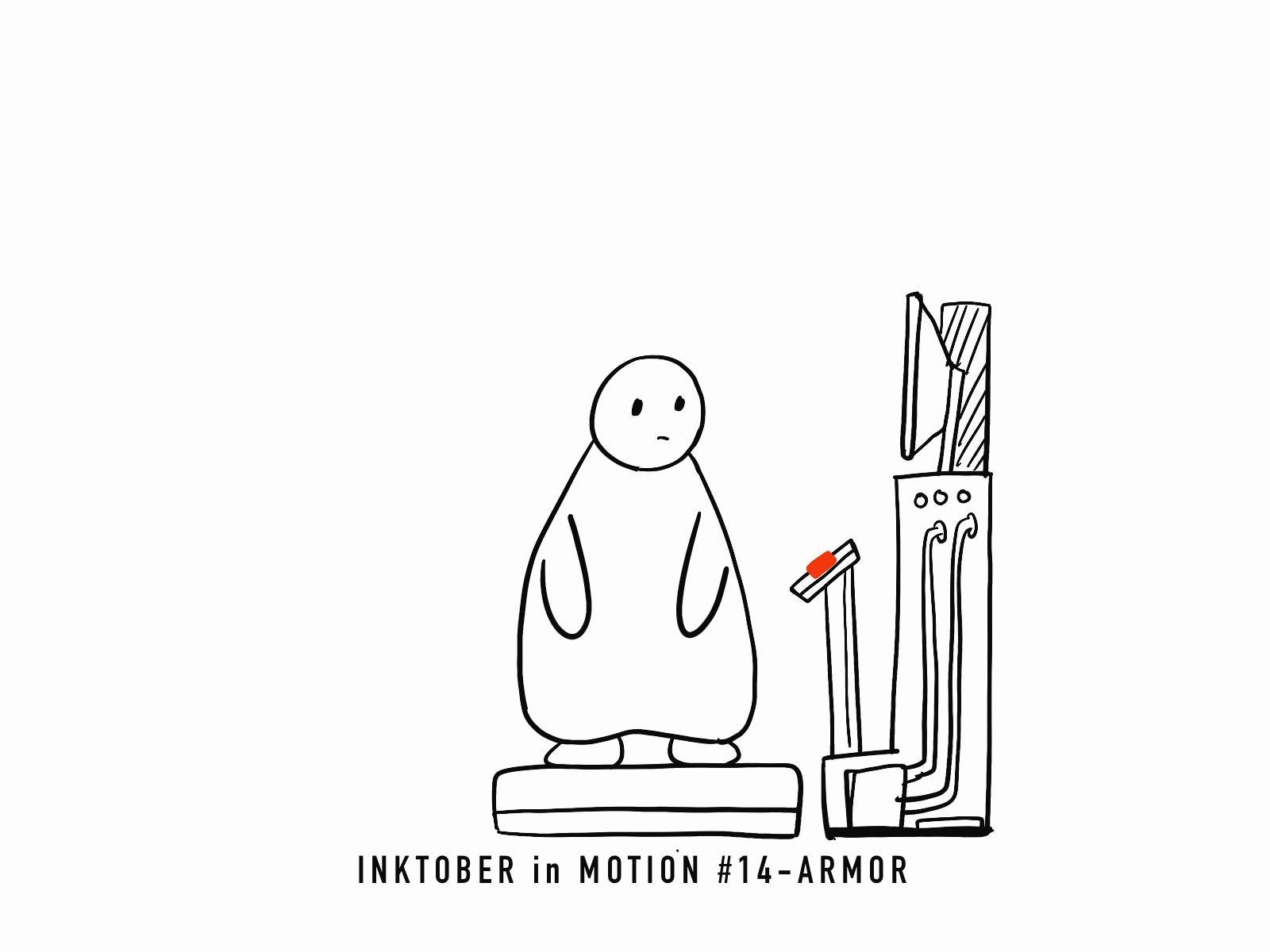 #14 Armor animation armor art doodle frame animation fun illustration inktober inktober2020 motion motiongraphics procreate