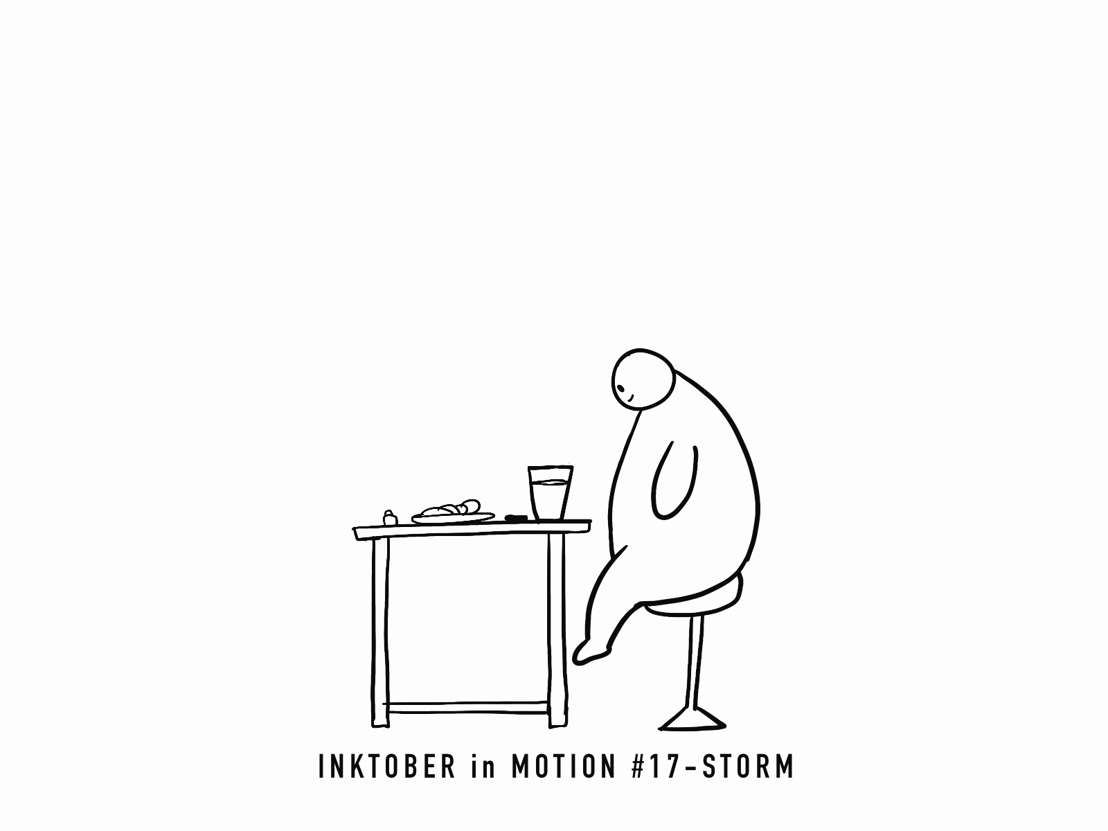 #17 Storm animation art doodle fun illustration inktober2020 motion procreate sketching