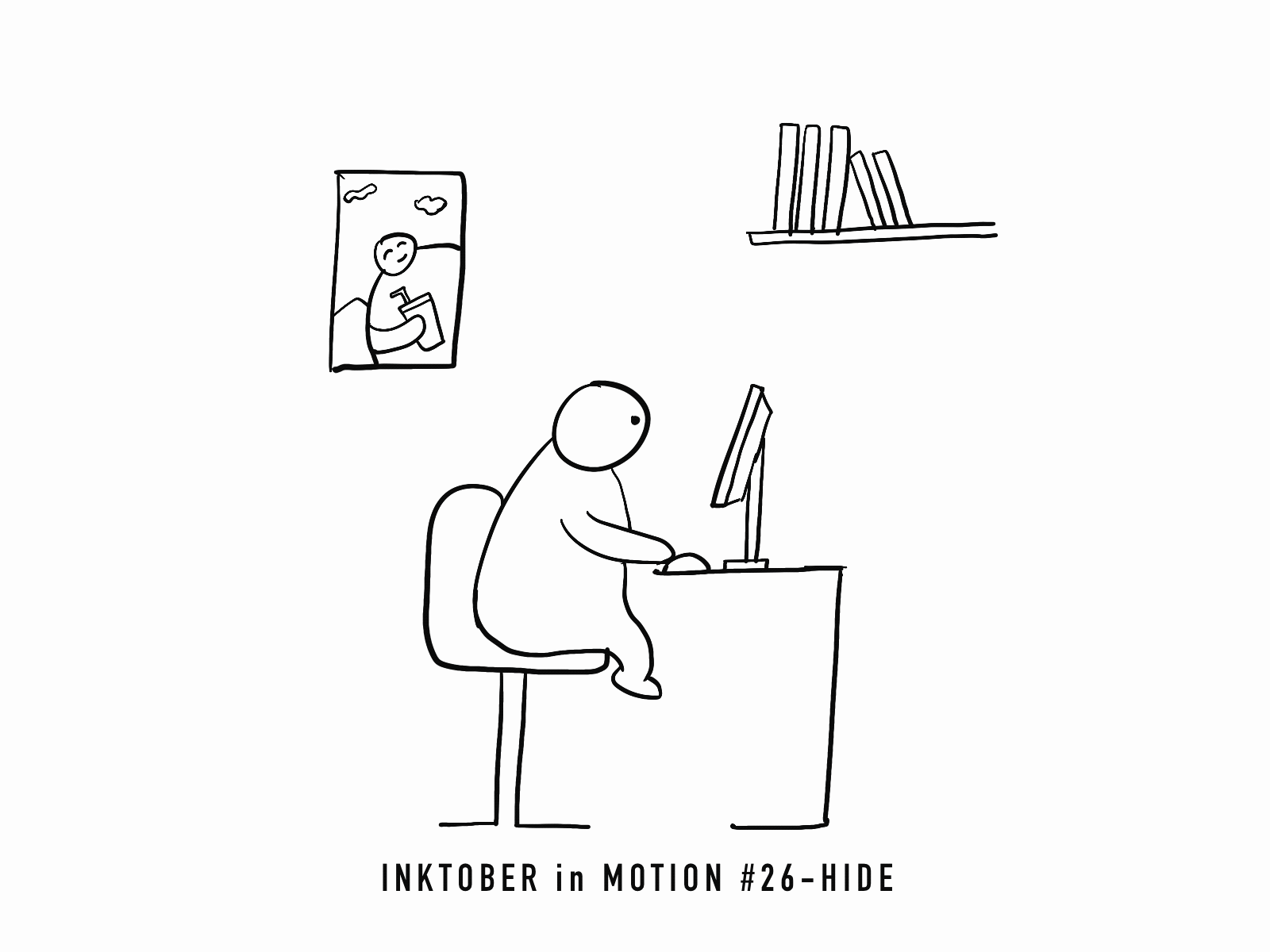 #26 Hide animation branding doodle frame animation illustration inktober inktober2020 motion procreate sketching