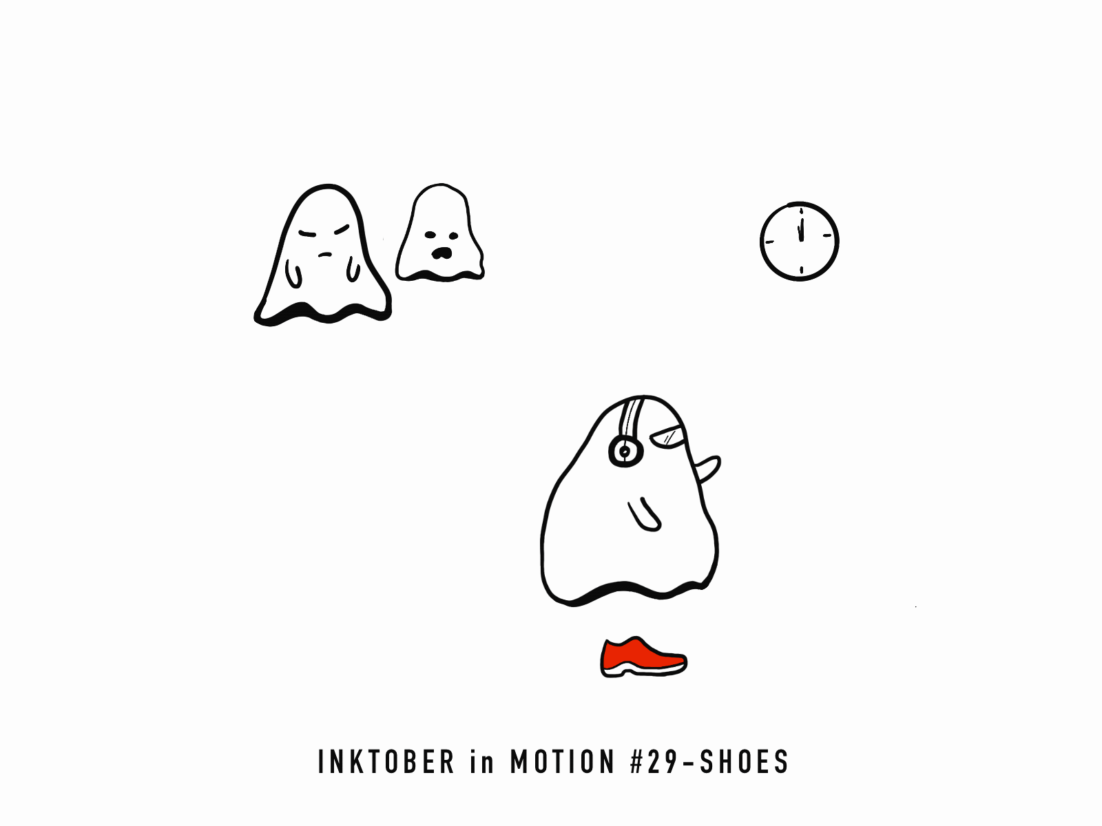 #29 Shoes animation doodle frame animation illustration inktober inktober2020 motion procreate sketch sketching