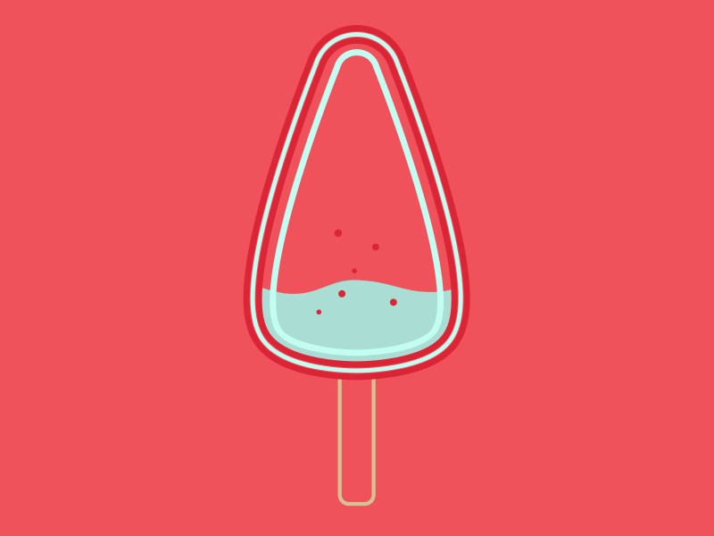 Strokey Icecream after effects clean flat gif ice icecream loop minimalistic motion shape shape layer