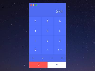 Daily UI #004 Calculator 004 app calculator clean dailyui flat ui