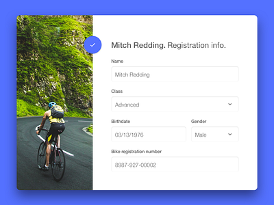 Daily UI #007 Settings card dailyui form material profile registration settings ui web