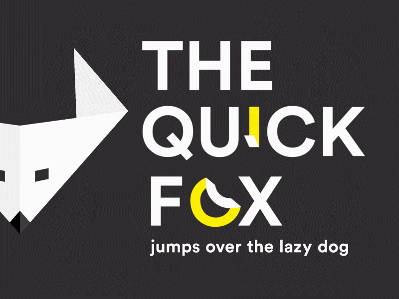 The quick fox 2d animation design devine howest fox illustration logo logo animation machine learning motion motion graphics origami websockets