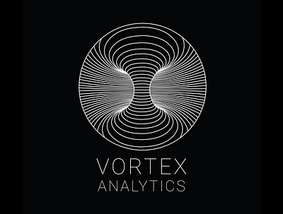 Vortex Analytics - 30 Day Challenge 30daychallenge black and white logo branding circles design illustration illustrator logo logocore round vector vortex vortex analytics