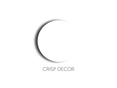 Crisp Decor - 30 Day Challenge 30daychallenge branding circles crisp decor design illustration illustrator interior design logo logocore minimalist round vector