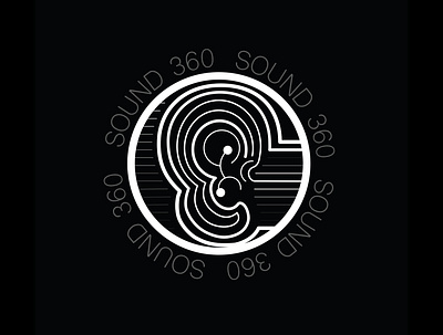 Sound 360 - 30 Day Challenge 30daychallenge branding circles design ear illustration illustrator logo logocore round sound sound 360 vector vr sound vr sound