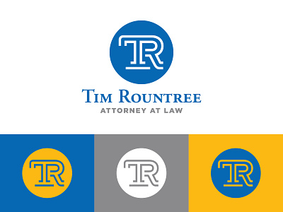 Tim Rountree logo attorney attorney law brand branding creative graphic icon icon design identity logo logodesign logotype monogram