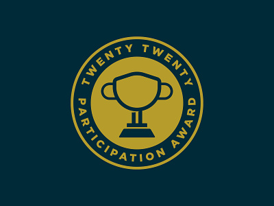 2020 Participation Award 2020 2020 design award badge brand branding graphic identity logo mask shirt trophy