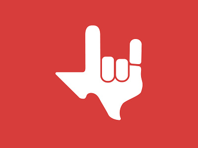 I Love You Texas brand branding concept identity logo sign language texan vector