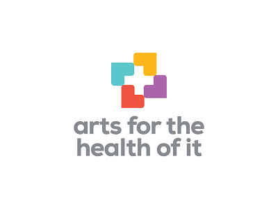 Arts For The Health Of It logo 2 art branding concept cross design health identity logo logo design podcast vector