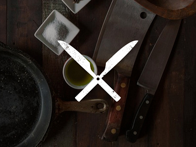 Knife + Shears logo clippers concept eat food garden hedge trimmer logo restaurant shears trimmer