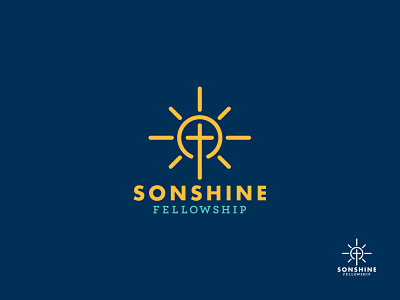 Sonshine Fellowship Final Logo branding cross design fellowship logo son sun sunshine