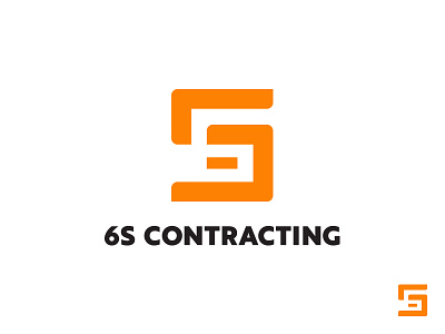 6S Contracting approved logo 6 branding design floorplan icon logo monogram s