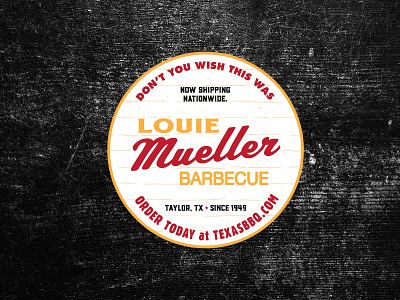 Louie Mueller Barbecue Sticker