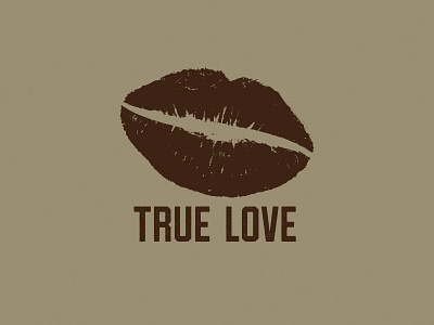 Coffee Bean + Lips caffeine concept design coffee kiss lips love true love