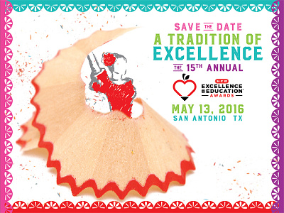 Education Invite 2016 art direction concept dancer design folklorico pencil shavings