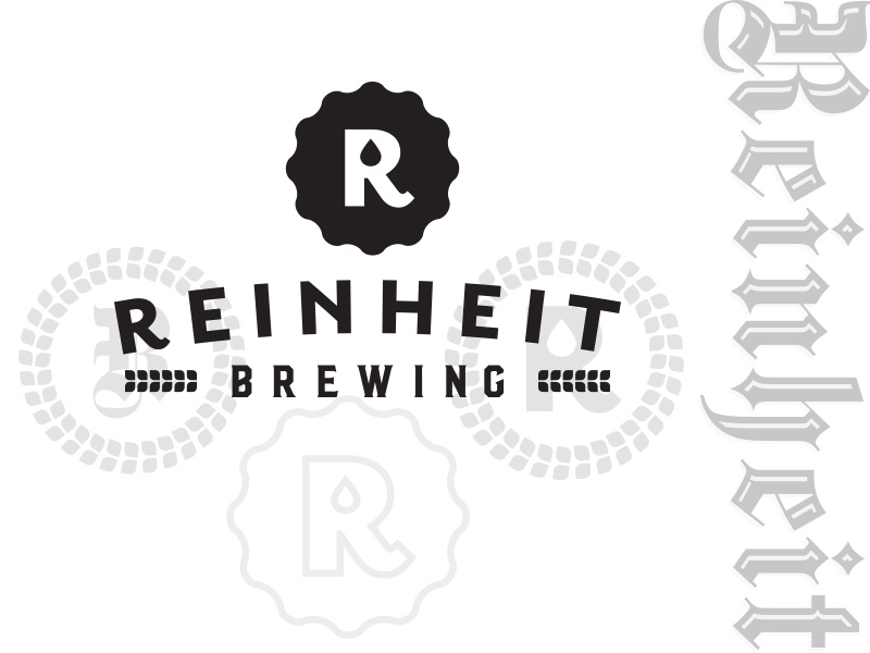Reinheit Brewing Logo design type badge purity branding logo beer