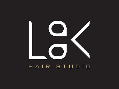 Look Hair Studio logo branding clever design icon logo logotype look scissors