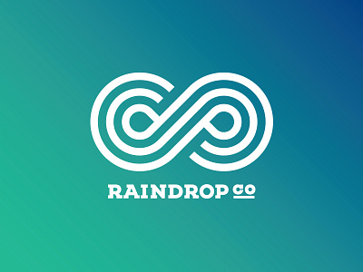 Raindrop Co logo concept brand c d design drops graphic logo o p