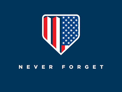 9.11 Never Forget 911 america badge design graphic never forget red white and blue