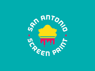 San Antonio Screen Print logo Concept