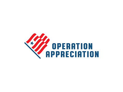 Operation Appreciation logo unused cever concept flag heart icon logo logo design branding logodesign star usa