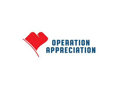 Operation Appreciation logo unused branding clever concept flag heart icon identity logo logodesign usa