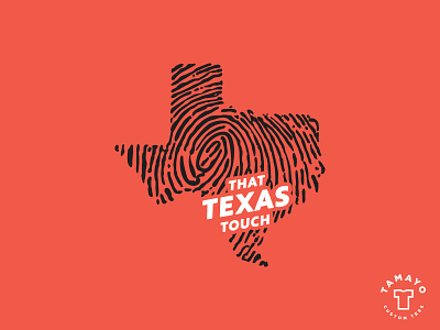 That Texas Touch tshirt Design branding design fingerprint imprint mark print texan texas tshirt