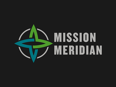 Mission Meridian unused logo brand branding christian church compass concept cross design direction globe graphic icon identity logo logodesign meridian mission mm windrose