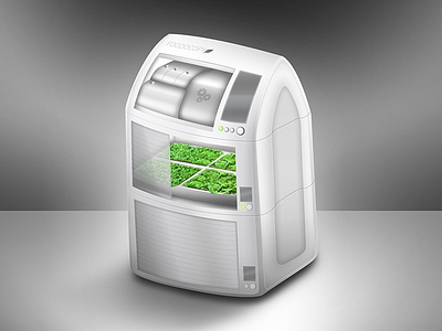 Foodocopy Indoor Food Planting Unit 3d device food green home appliance indoor industrial design planting product product design