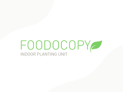 Foodocopy Logo device food foodocopy green home appliance logo planting