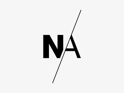 NA Initials Monogram Lettermark