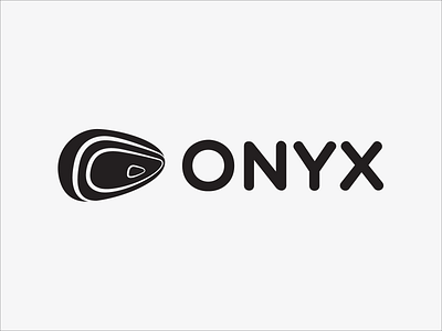 Onyx Digital Strategy Logo Design agency banded black black and white logo blackandwhite branding bw design digital gray grey logo monochrome onyx pebble polished rock soft strategy