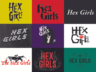 Hex Girls - Band Logo band hex girls horror logo rock scooby doo type typography witch