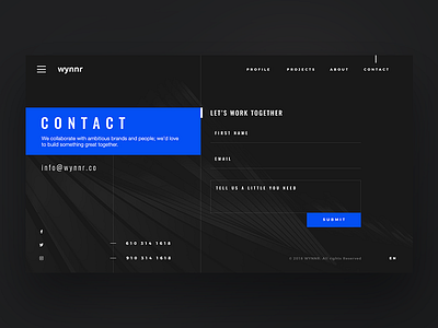 Contact Us Modern black contact contact us dark design flat landing minimal modern ui ux web modern