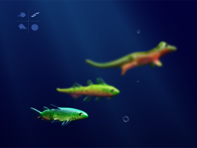Fish 3D 3d c4d cinema4d evolution fish icon icons model ocean