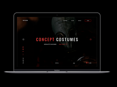 RAYVERNCOSTUMES branding colorfull design flat illustration interface ui ux web webdesign